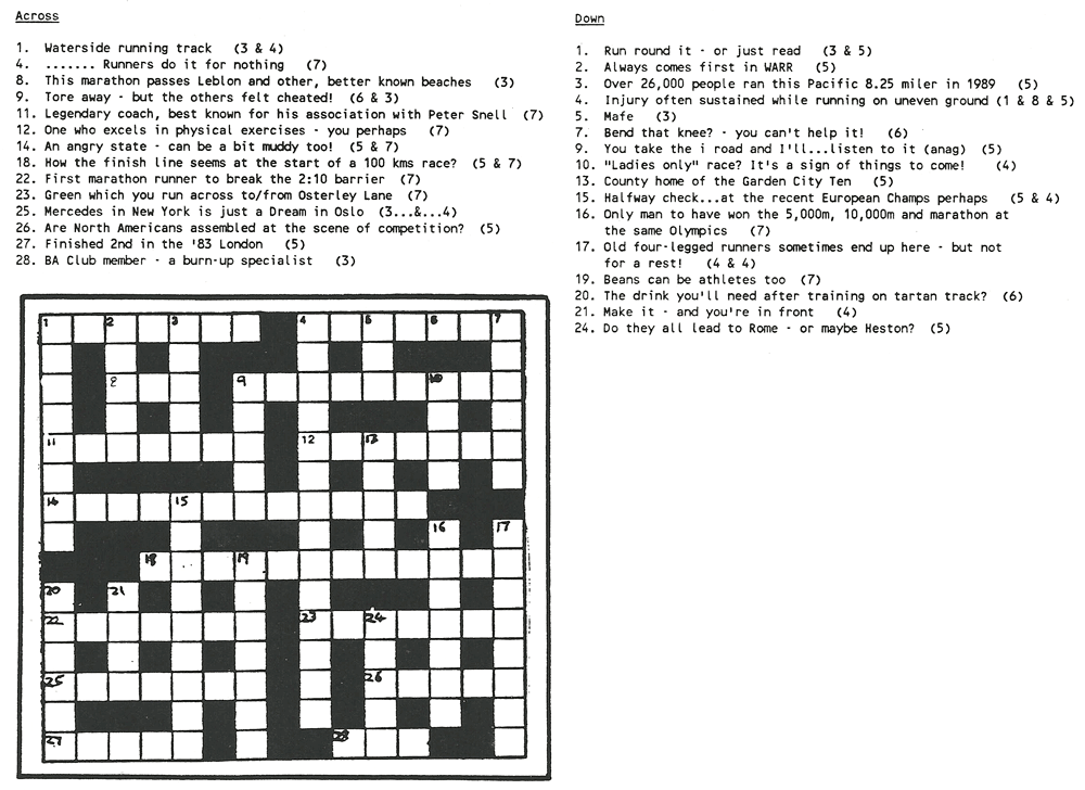 Club Crossword