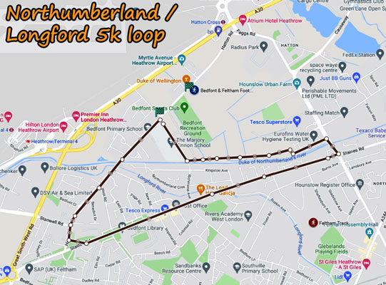 Northumberland 10k Route