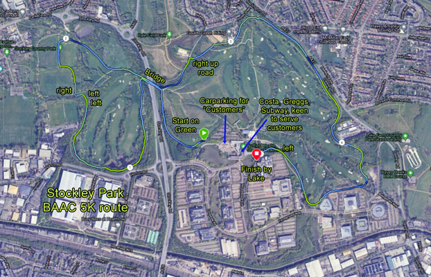 Stockley Park 5k course