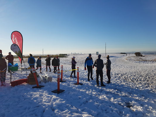 Nose Hill parkrun in the snow