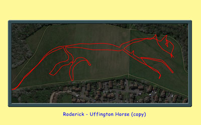 GPS Art Uffington Horse
