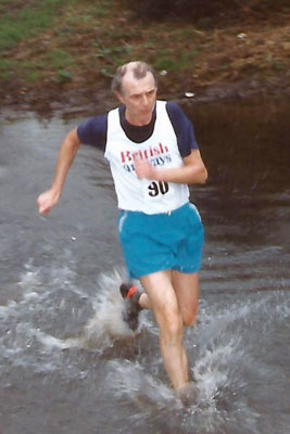 Harry Wild running a cross country race