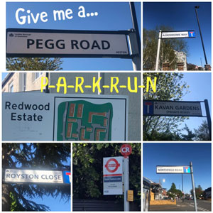 Trish "parkrun" street names.